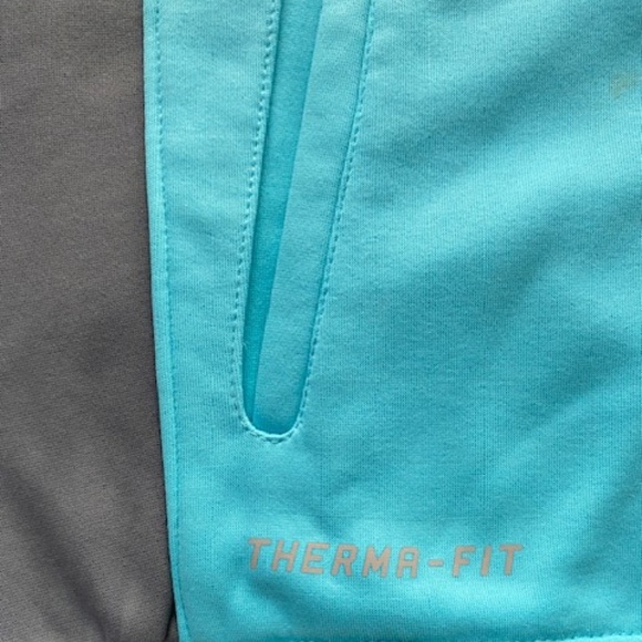 Nike Men's Basketball Therma-fit Elite Full Zip Jacket Hoodie Aqua Blue Size L - Picture 9 of 13